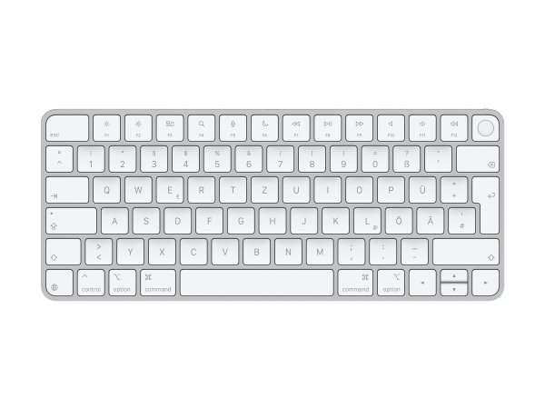 Apple Magic Keyboard mit Touch ID für Mac mit Apple Chip, Deutsch, Silber