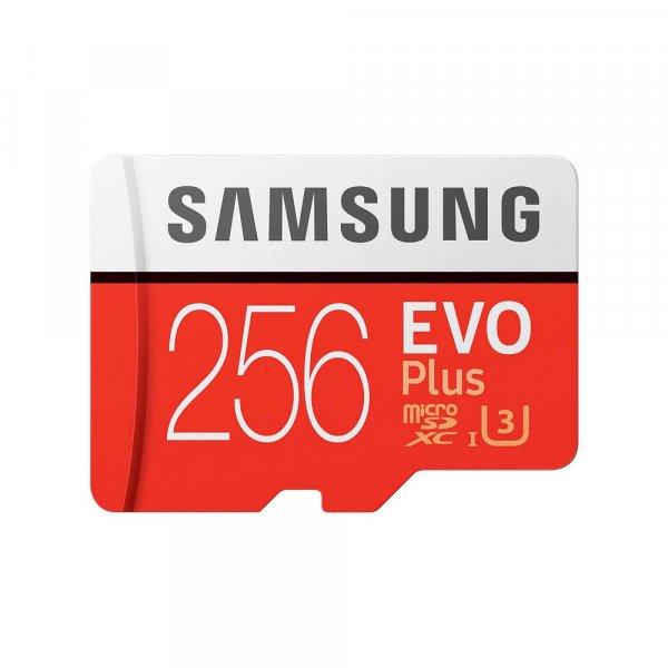 Samsung EVO Plus, Flash-Speicherkarte, 256GB, micro-SD inkl. SD Adapter