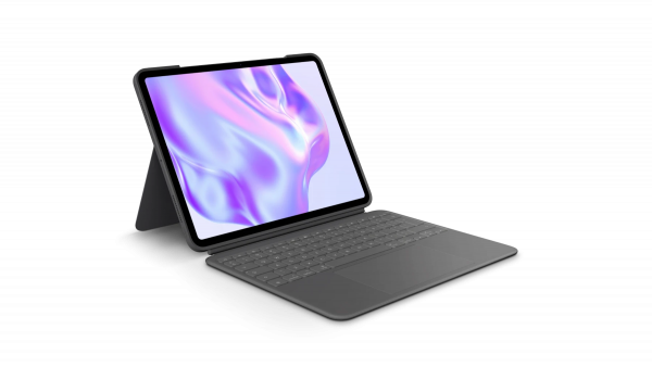 Logitech Combo Touch, Case mit integrierter Tastatur & Trackpad für Apple iPad Pro 13" (M4), Smart C