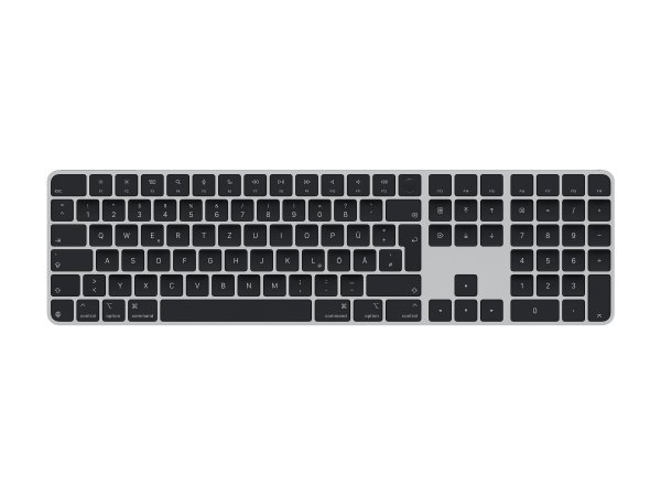 Apple Magic Keyboard mit Touch ID und Ziffernblock für Mac mit Apple Chip, Deutsch, Silber/Schwarz