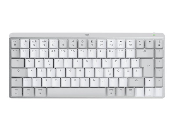 Logitech Master Series MX Mechanical Mini für Mac, Kabellose Tastatur, US International, Hellgrau