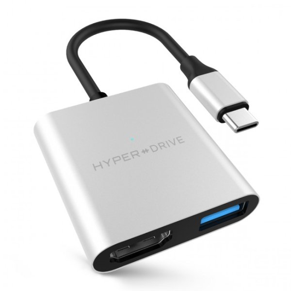 HyperDrive Hub 3-in-1, Apple MacBook & USB-C Notebooks