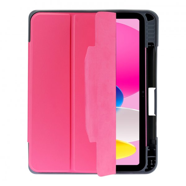 DEQSTER Rugged MAX Case für Apple iPad 10,9" (10. Gen), Transparent/Pink