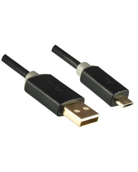 Dinic USB A/Mini USB B 2m 2m USB A Mini-USB B Männlich Männlich Schwarz USB Kabel