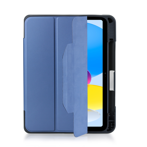 DEQSTER Rugged MAX Case für Apple iPad 10,9" (10. Gen), Transparent/Blau