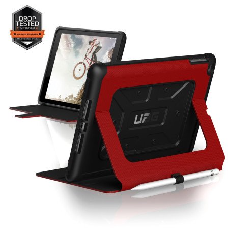 Urban Armor Gear Metropolis Case für Apple iPad 9,7" (2017 & 2018), Magma