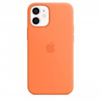 Apple Silikon Case für iPhone 12 mini Kumquat