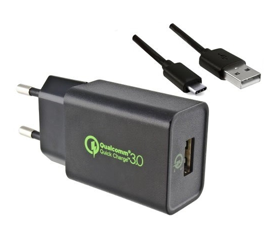 DINIC USB Quick Charge 3.0 Ladeadapter + USB C Kabel