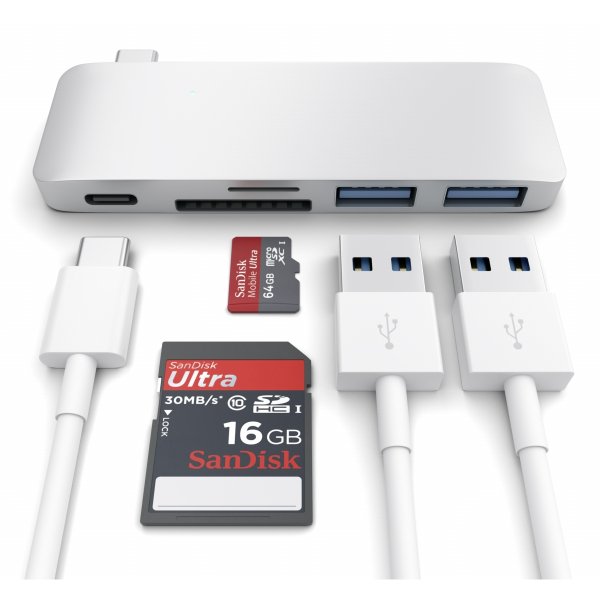 Satechi Type-C USB Passthrough Hub