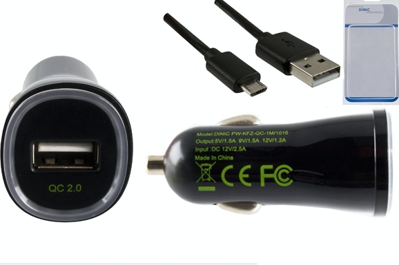DINIC USB KFZ QC3 Ladeadapter