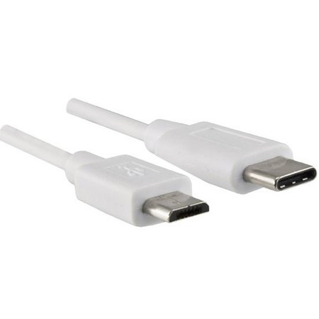 DINIC Kabel USB Typ C Stecker auf micro B Stecker, 1m DINIC, weiß