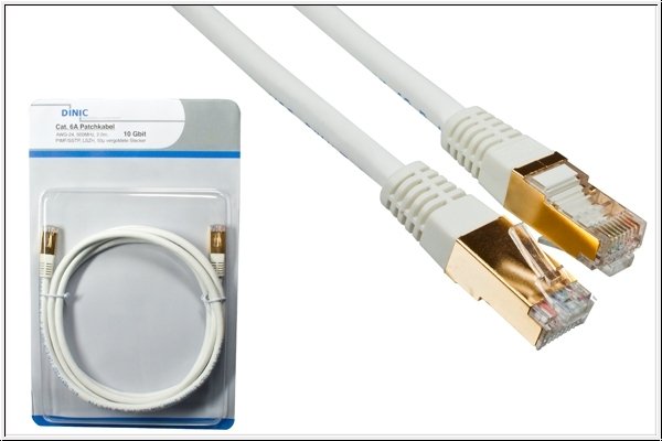 DINIC HQ Cat.6A Premium Patchkabel für 10 Gigabit Ethernet
