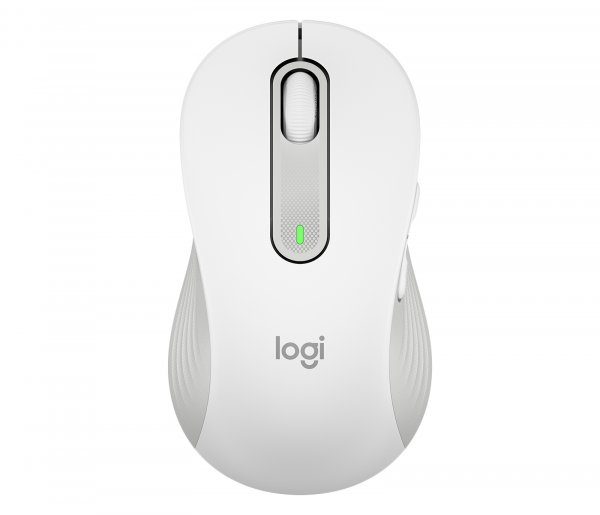 Logitech Signature M650 L für Linksänder, Wireless Maus, Bluetooth, 5 Tasten, Weiß