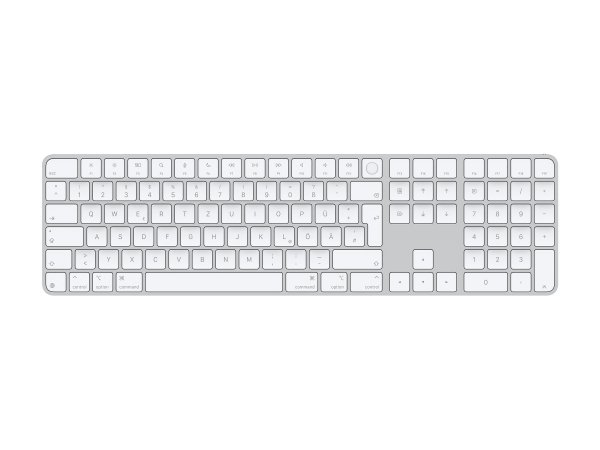 Apple Magic Keyboard mit Touch ID und Ziffernblock für Mac mit Apple Chip, Deutsch, Silber