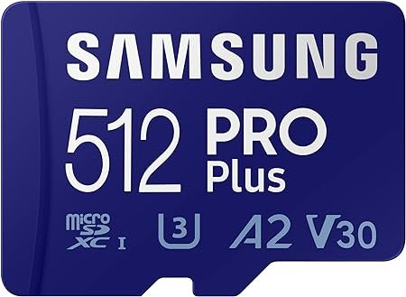 Samsung PRO Plus, Micro SD Karte inkl. SD Adapter, 512GB