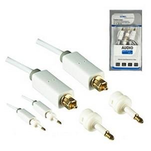 DINIC Toslinkkabel 4mm Ø inkl. 2 Mini Toslinkadapter