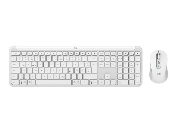 Logitech Signature Slim Combo MK950, Tastatur und Maus Set, deutsch, QWERTZ, weiss